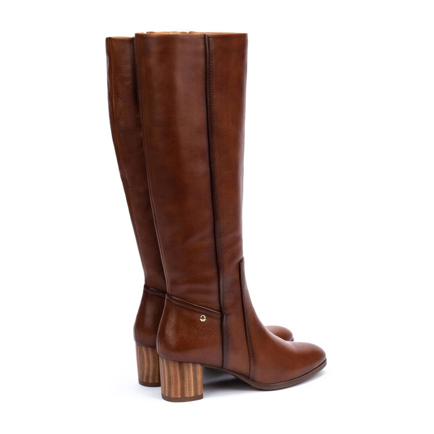 Women's Pikolinos CALAFAT Knee-high Boots Brown | NZ F39A285